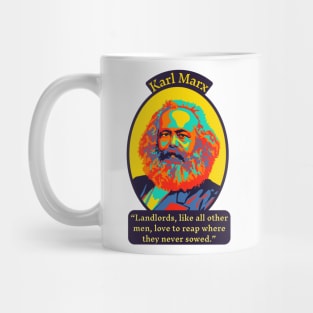 Karl Marx Portrait and Quote Mug